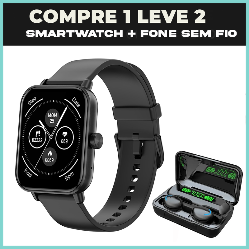 RELOGIO DIGITAL P81 ORIGINAL+ FONE