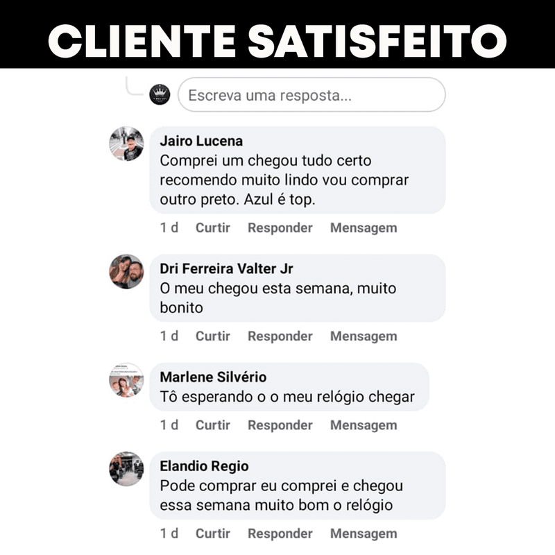 Relógio Diamond ( À prova d água) Promoção encerra dia 08-05-2025