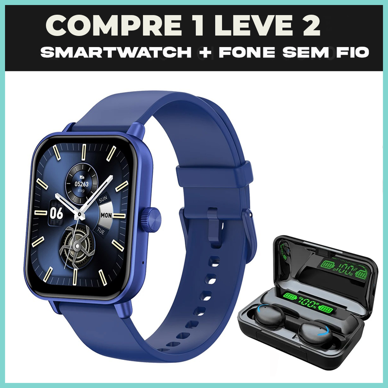 RELOGIO DIGITAL P81 ORIGINAL+ FONE