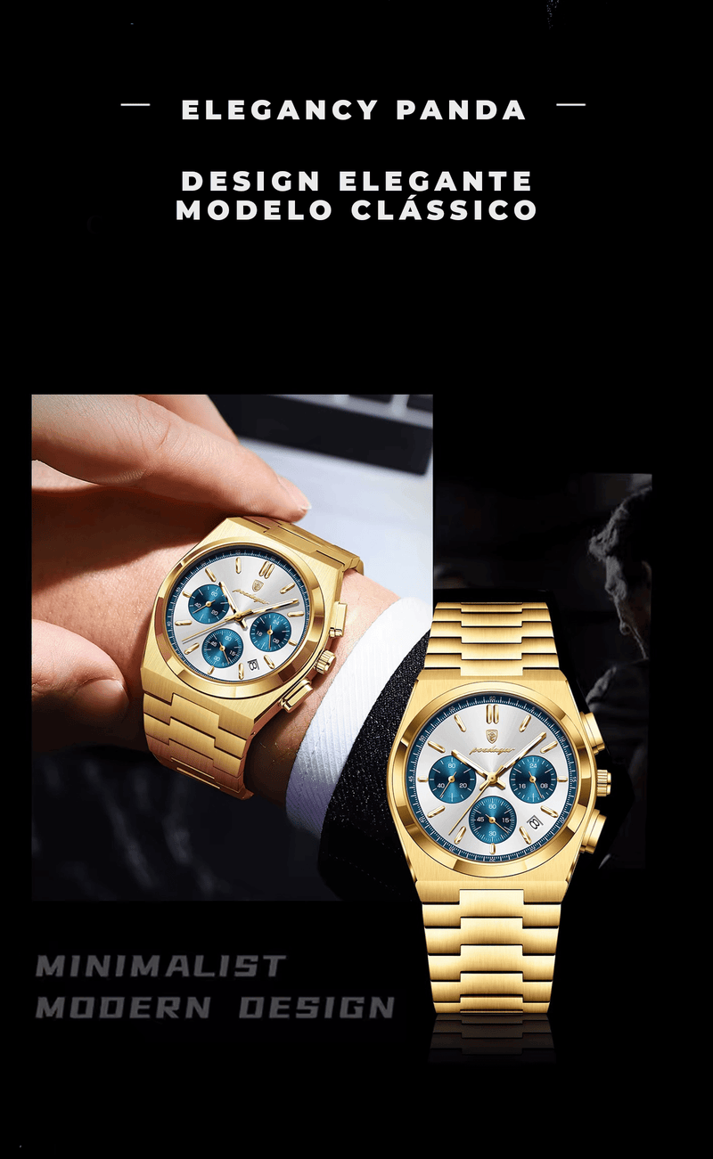 Relogio Elegancy Daytona Panda