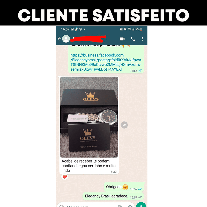 Relógio Diamond ( À prova d água) Promoção encerra dia 08-05-2025
