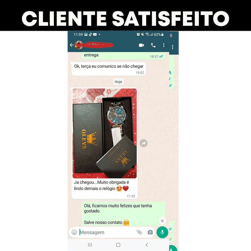 Relógio Diamond ( À prova d água) Promoção encerra dia 08-05-2025