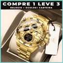 Relogio Elegancy Edifice original+2 Brindes