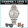 Relogio Diamond Luxury Elegancy+ 2 BRINDES + FRETE GRÁTIS