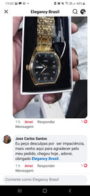 Relogio Eleganzzia Original-FRETE GRÁTIS+ 2 BRINDES