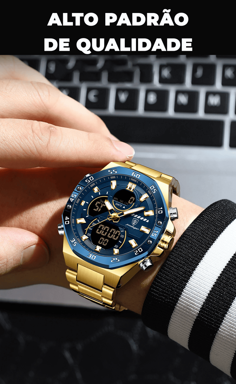 Relogio Elegancy Edifice original+2 Brindes