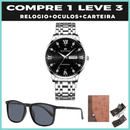 Relógio CRYSTAL DIAMOND + OCULOS + CARTEIRA