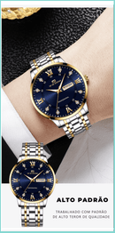 Relógio CRYSTAL DIAMOND + OCULOS + CARTEIRA