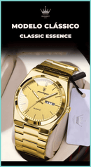 Relogio Elegancy Classic  2 Unidsdes + brinde