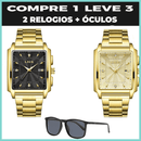 Relogio Masculino Magnus Gold+Brindes