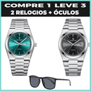 Relogio Elegancy Classic  2 Unidsdes + brinde