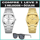 Relogio Elegancy Classic  2 Unidsdes + brinde