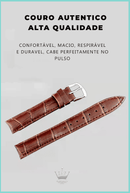 Relogio Crystal Classic ( 2 RELOGIOS + CARTEIRA)