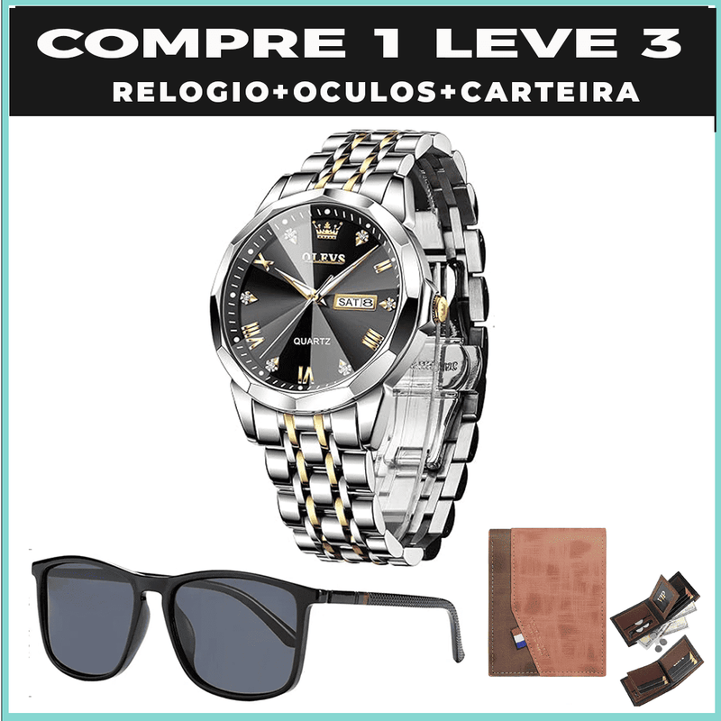Relógio Diamond ( À prova d água) Promoção encerra dia 08-05-2025