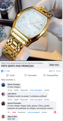 Relogio Eleganzzia Original-FRETE GRÁTIS+ 2 BRINDES