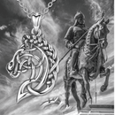 Cordão de Prata Pingente de cavalo