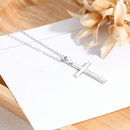 Cordão de Prata com Pingente de Cruz