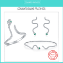 Conjunto de Prata Feminino Snake