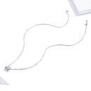 Colar feminino pingente de joaninha de Prata 925