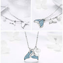 Colar Feminino calda de sereia prata 925