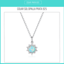 Colar de Prata feminino Opalla Pingente de sol