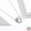 Colar Feminino de Prata Pingente de Unicórnio