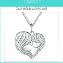 colar Feminino Prata 925 Para maes