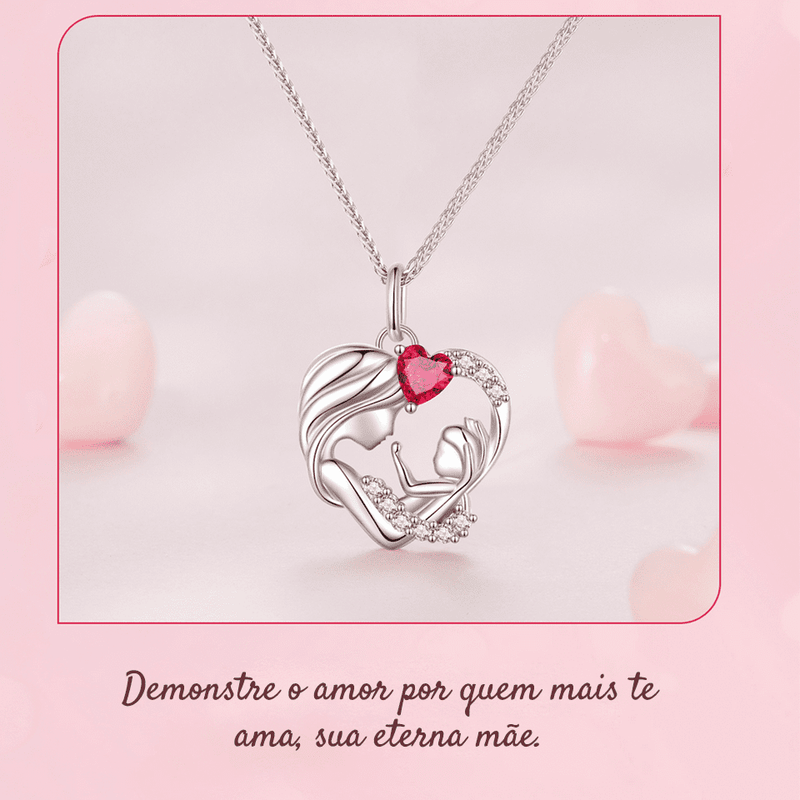colar Feminino Prata 925 Para maes
