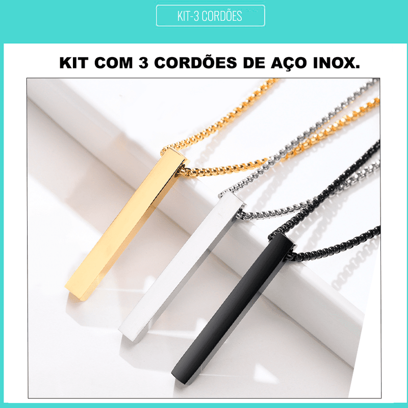 Cordão Masculino Barra