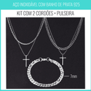 Cordão Masculino de Aço Inoxidável